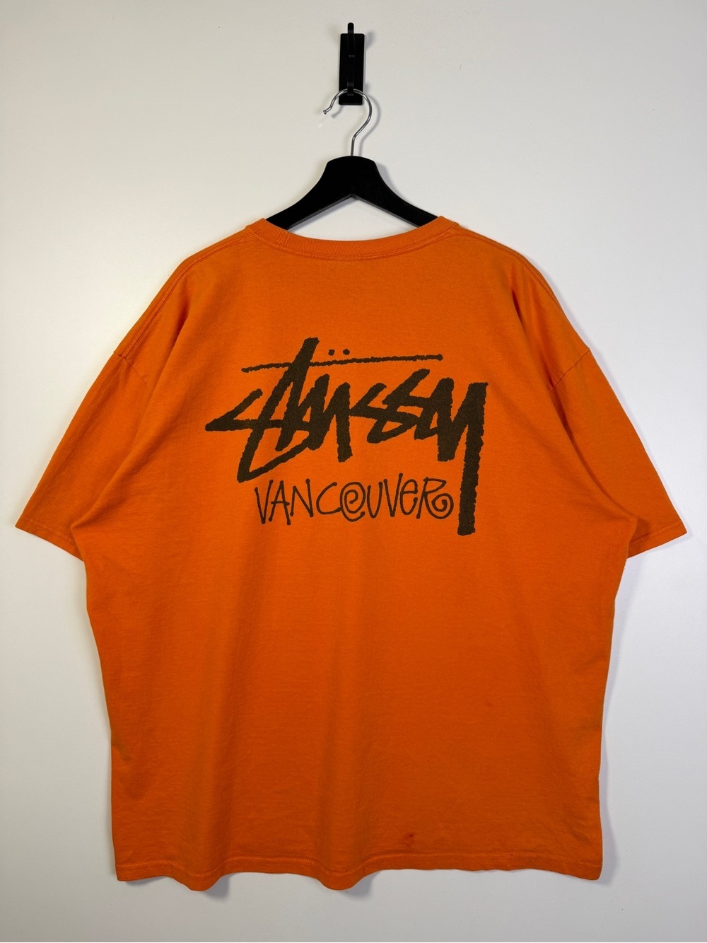 Stussy Vancouver Short Sleeve T-Shirt Orange XXL
